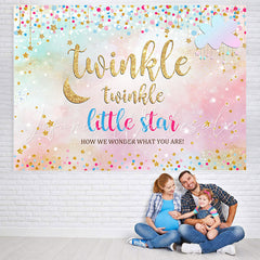 Lofaris Twinkle Little Star Bokeh Baby Shower Backrop