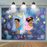 Lofaris Twinkle Little Star themed Baby Shower Backdorp