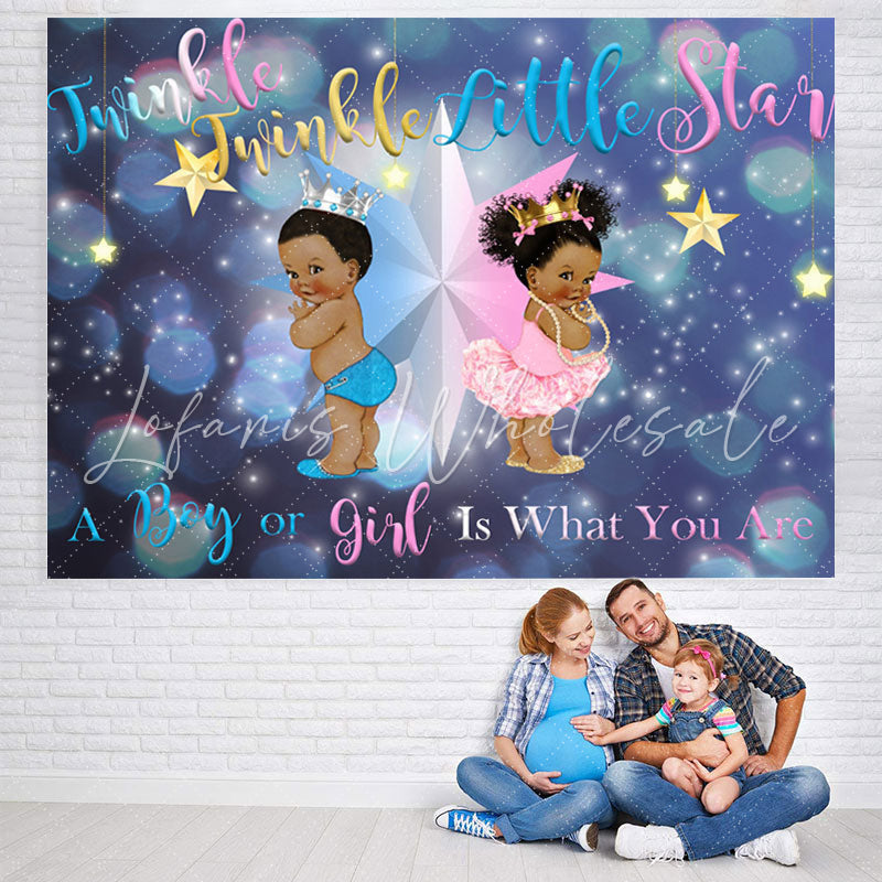 Lofaris Twinkle Little Star themed Baby Shower Backdorp
