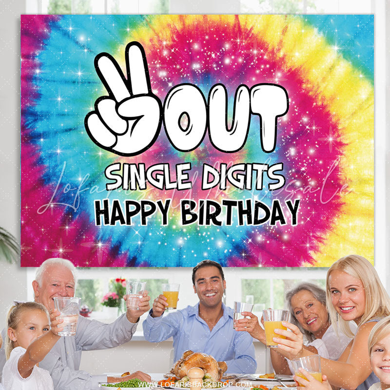Lofaris Two Out Single Digits Happy Birthday Backdrop For Kid