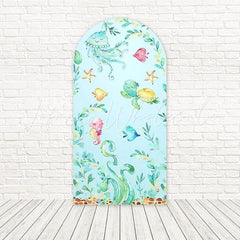 Under The Sea Aquatic Dream Arch Backdrop For Mermaid Theme Party