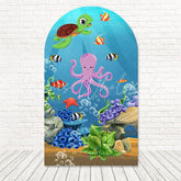 Under The Sea Mermaid Splash Arch Backdrop For Deep Dive Bash