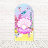 Under The Sea Ocean Glow Arch Backdrop For Mermaid Deep Dive Bash