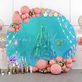 Lofaris Undersea Coral Treasure Castle Pearl Circle Backdrop