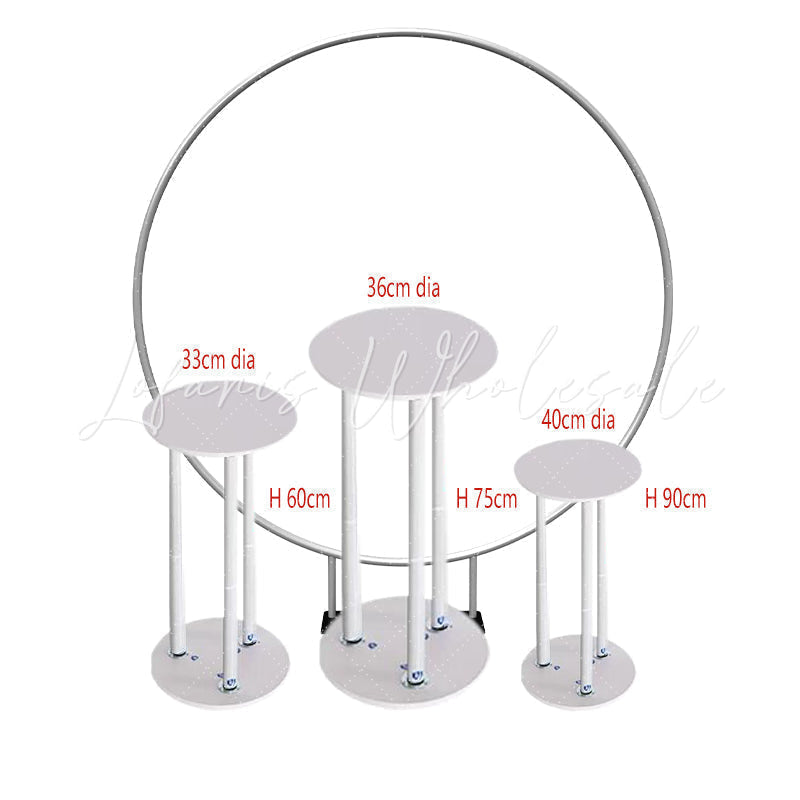 Lofaris Underwater World Shark Happy Birthday Round Backdrop Kit