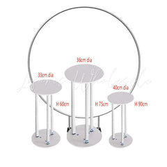 Lofaris Underwater World Shark Happy Birthday Round Backdrop Kit