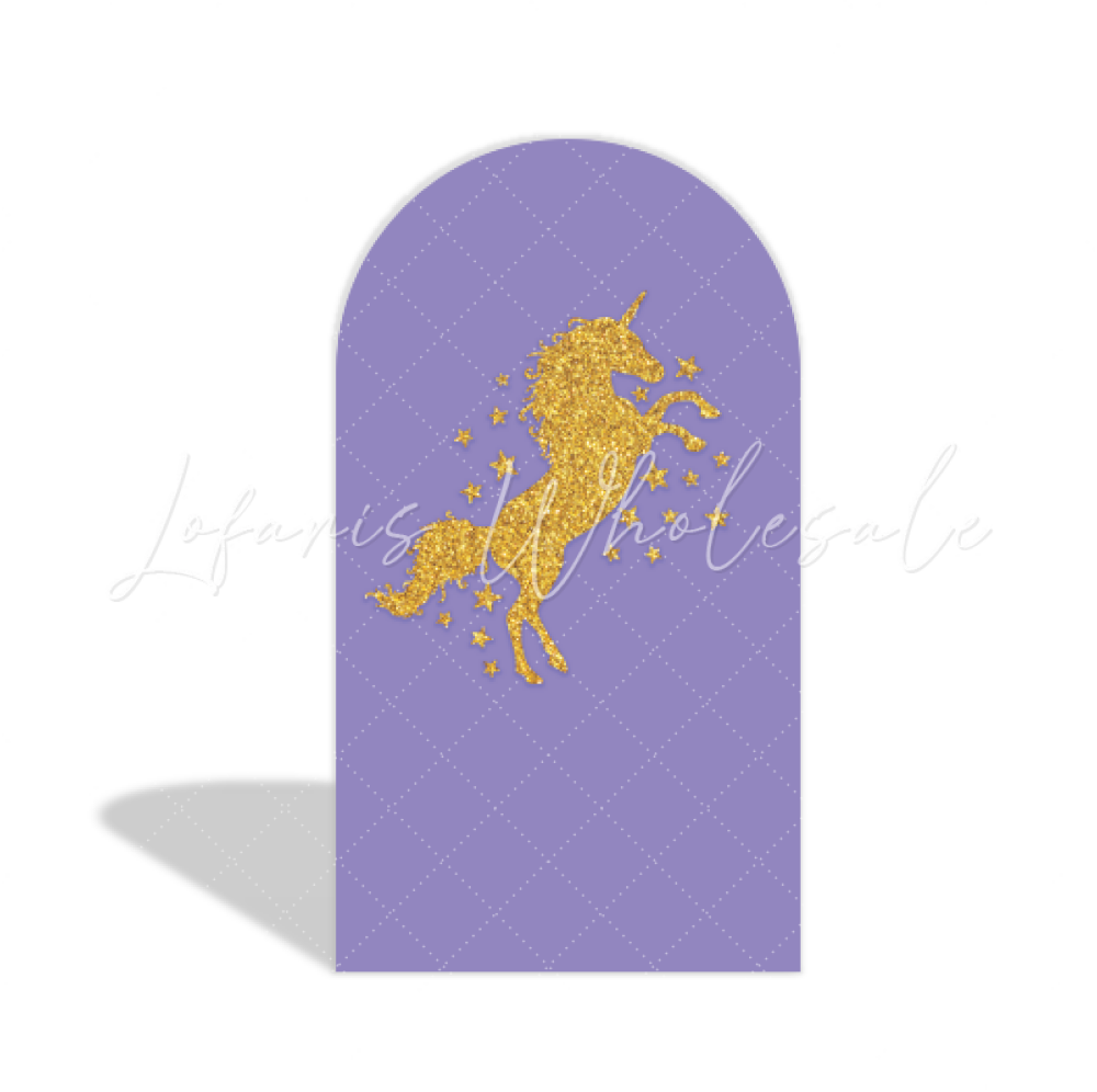 Unicorn Theme Happy Birthday Party Arch Backdrop Wall Cloth Cover