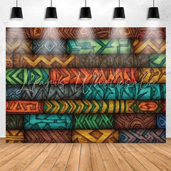 Lofaris Unique African Tribe Patterns Birthday Backdrop