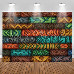 Lofaris Unique African Tribe Patterns Birthday Backdrop