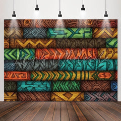 Lofaris Unique African Tribe Patterns Birthday Backdrop