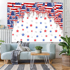 Lofaris United States Flag Ballon Birthday Backdrop Decoration