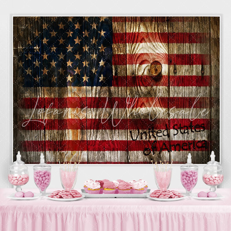 Lofaris United States Of America Wood Backdrops Decoration