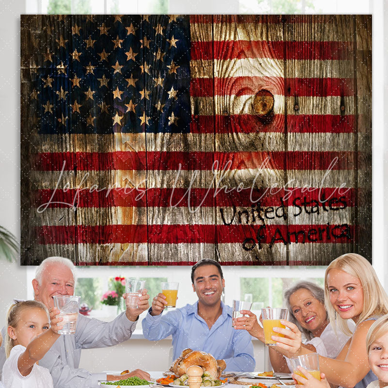 Lofaris United States Of America Wood Backdrops Decoration