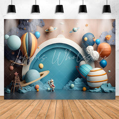 Lofaris Universe Planet Balloons Arch 1st Birthday Backdrop