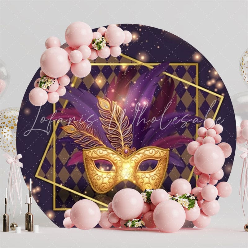 Vibrant Carnival Round Backdrop For Festive Party Fun Theme