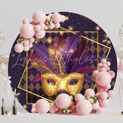 Vibrant Carnival Round Backdrop For Festive Party Fun Theme