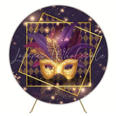 Vibrant Carnival Round Backdrop For Festive Party Fun Theme