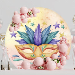 Vibrant Carnival Theme Round Backdrop For Festive Celebration