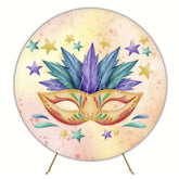 Vibrant Carnival Theme Round Backdrop For Festive Celebration