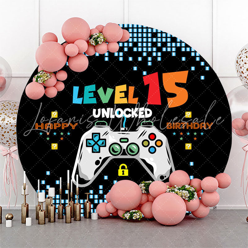 Lofaris Video Games Style Happy 15th Birthday Backdrop For Boy