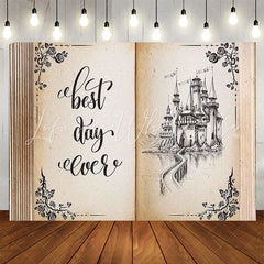 Lofaris Vintage Book Best Day Ever Birthday Party Backdrop