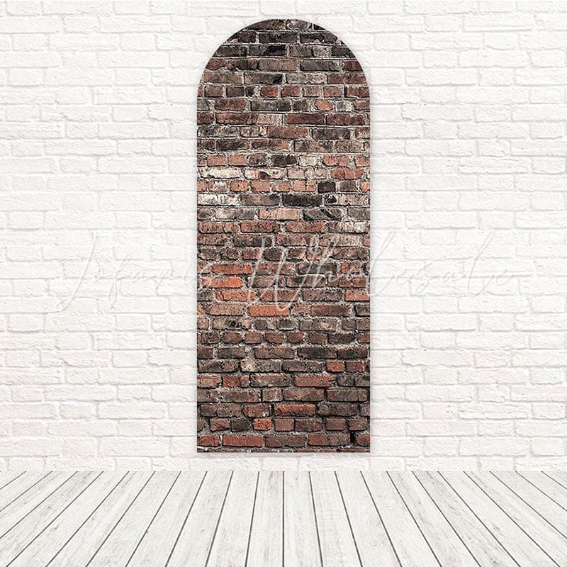 Vintage Bricks Wall Old Classic Charm Arch Backdrop For Photo Zone