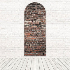 Vintage Bricks Wall Old Classic Charm Arch Backdrop For Photo Zone