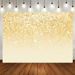 Lofaris Voguish Golden Glitter Glisten Birthday Backdrop