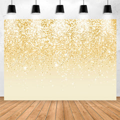Lofaris Voguish Golden Glitter Glisten Birthday Backdrop