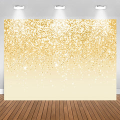 Lofaris Voguish Golden Glitter Glisten Birthday Backdrop