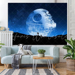 Lofaris Walking Under The Moonlight Happy Birthday Backdrop