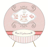 Watercolor Confectionery Round Backdrop for Sweet Celebration