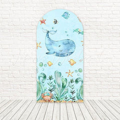 Watercolor Under The Sea Arch Backdrop For Artistic Ocean Decor