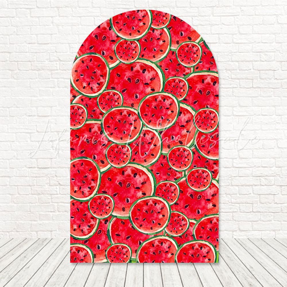 Watermelon Fresh Summer Fun Arch Backdrop For Picnic Party