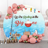 Lofaris We Are Reelongi In Big One Fish Round Birthday Backdrop