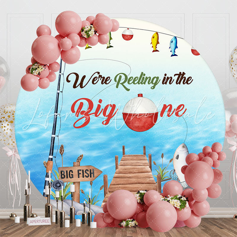 Lofaris We Are Reelongi In Big One Fish Round Birthday Backdrop