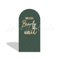 We Can Bearly Wait Oh Baby Hot Air Balloon Teddy Bear Birthday Party Arch Backdrop Wall Cloth Cover