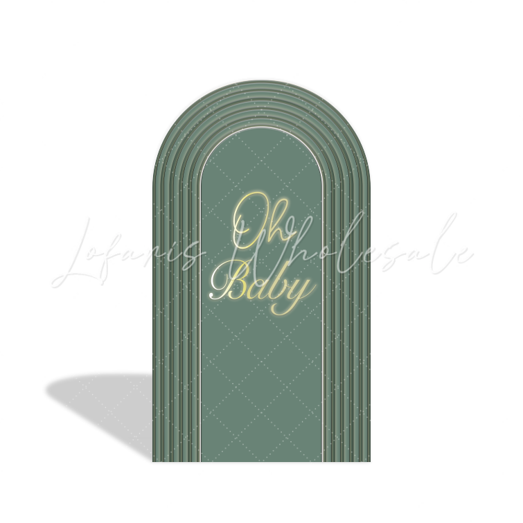 We Can Bearly Wait Oh Baby Hot Air Balloon Teddy Bear Birthday Party Arch Backdrop Wall Cloth Cover