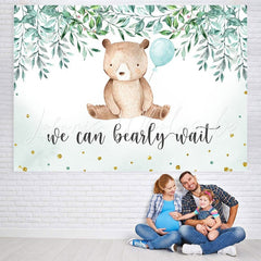 Lofaris We can bearly wait teddy bear baby shower Backdrop