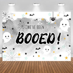 Lofaris We Have Been Booed Party Grey Backdrop For Kids