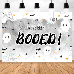 Lofaris We Have Been Booed Party Grey Backdrop For Kids