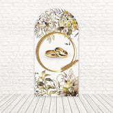 Wedding Rings Symbol Of Love Arch Backdrop For Elegant Ceremony