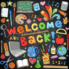 Lofaris Welcome Back students to School Backdrop for Kids