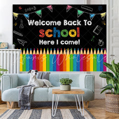 Lofaris Welcome Back to School Photoshoot Backdrop for Kids