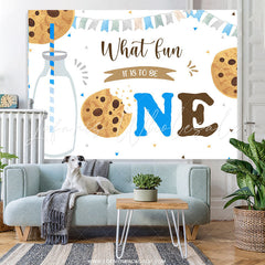 Lofaris What Fun It Is To Be One Foodie Happy Birthday Backdrop