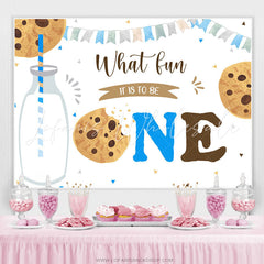 Lofaris What Fun It Is To Be One Foodie Happy Birthday Backdrop