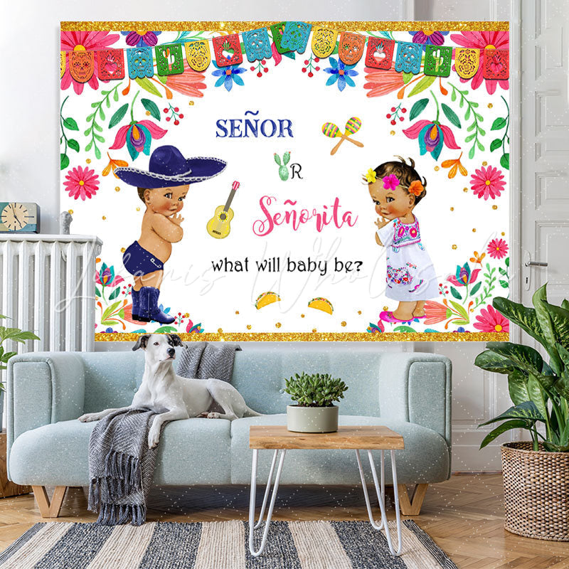 Lofaris What Will Baby Be Cute Backdrop for Shower