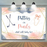 Lofaris What Will Baby Be Giltter Bokeh Backdrop for Shower