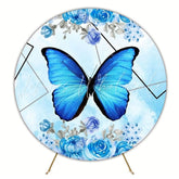 Whimsical Butterfly Round Backdrop For Kids Celebration Party