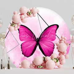 Whimsical Butterfly Round Backdrop For Kids Party Celebration Fun